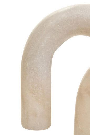Orsina Nason White Marble Arch Sculpture – Modern Minimalist Decor