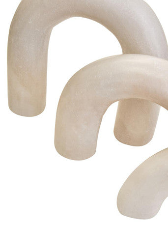 Orsina Nason White Marble Arch Sculpture – Modern Minimalist Decor