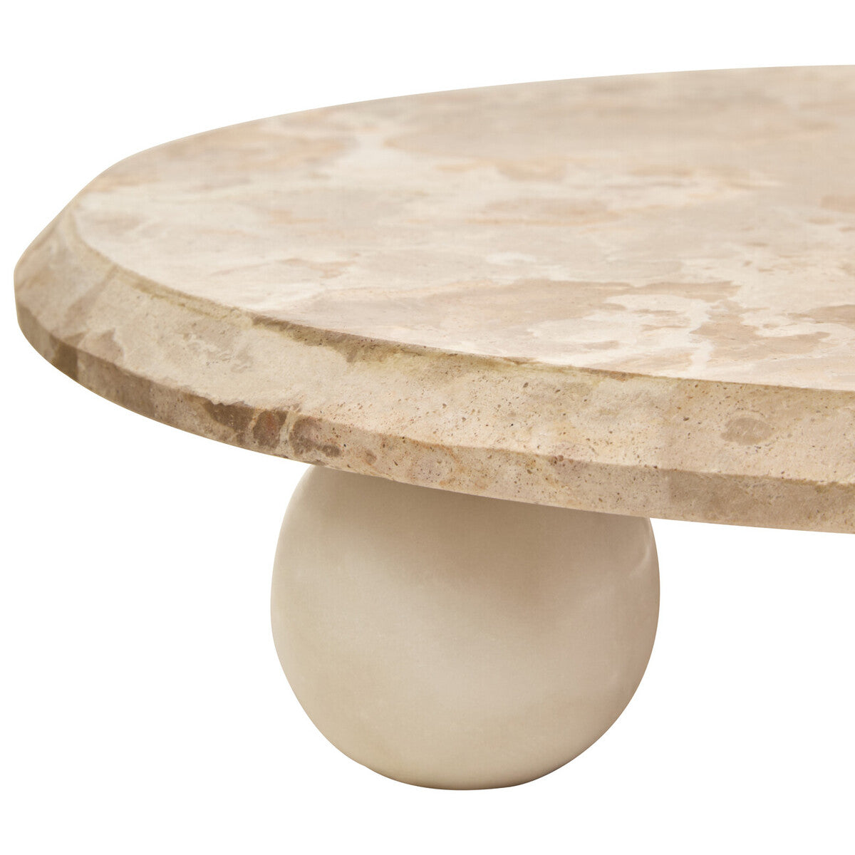 Orsina Santino Chocolate Marble Riser – Sculptural Triple-Ball Base