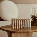 Orsina Chocolate Marble Box – Fluted Rectangular Jewelry Organizer