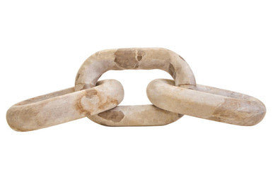 Orsina Santino Chocolate Brown Marble Three Link Sculptural Chain