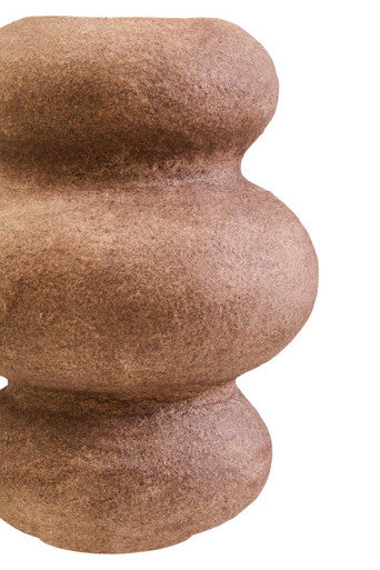 Orsina Sanai Bubble Vase – Cotton Mache and Coco Shell Sculptural Decor