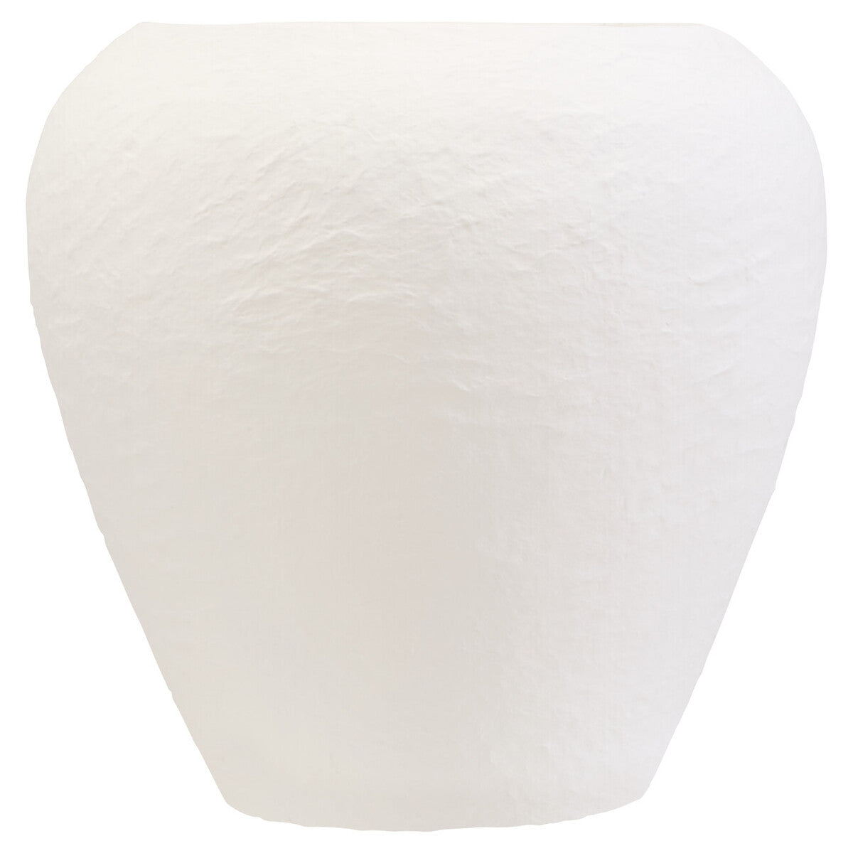 Orsina Sanai Large White Cotton Mache Planter | Modern Indoor Plant Pot