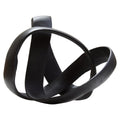 Orsina Prato Modern Knot Sculpture – Matte Black Nickel Home Decor