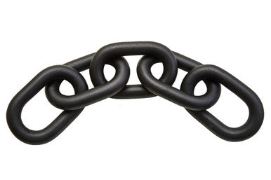 Orsina Cato Black Wood 5 Link Chain – Handcrafted Table Decor Sculpture