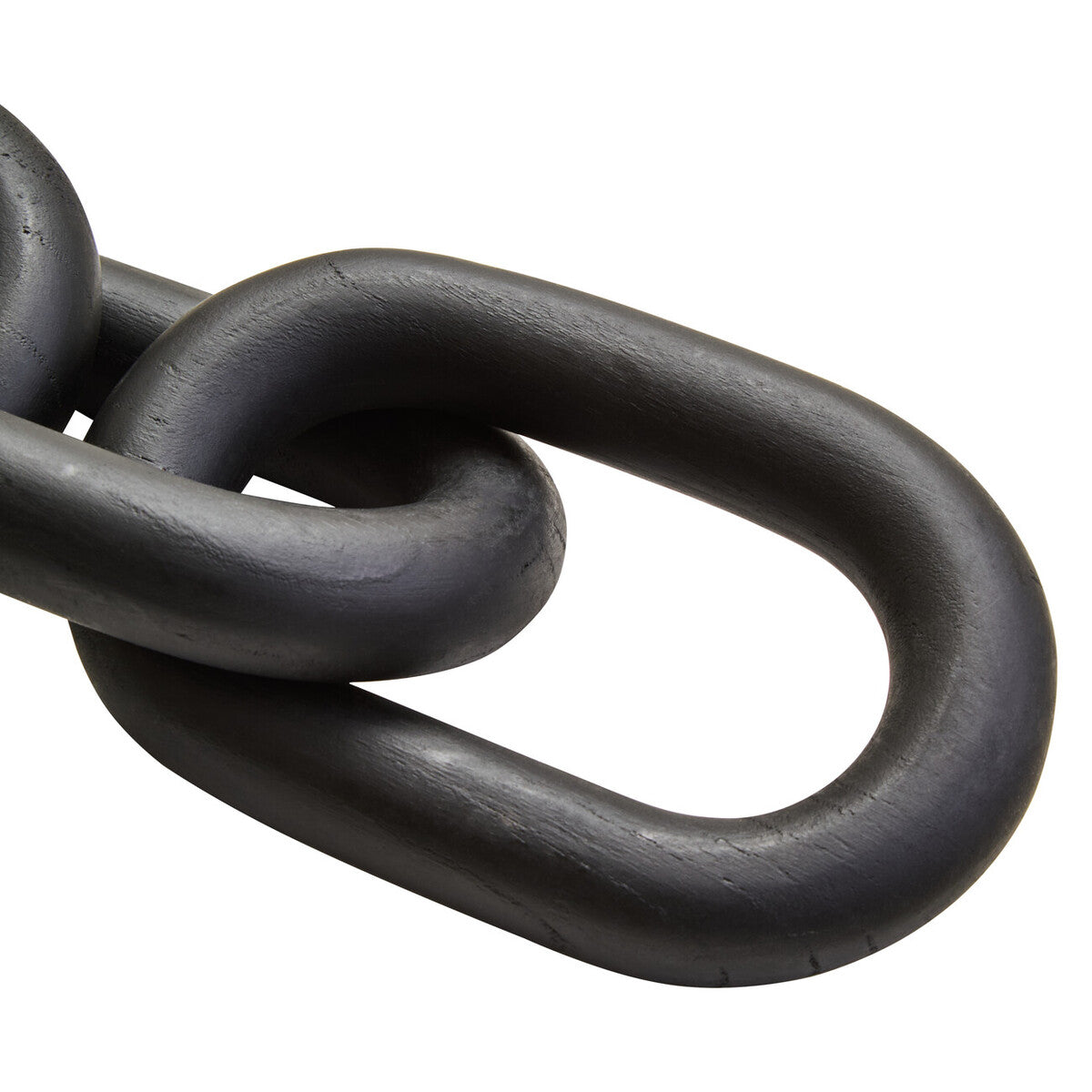 Orsina Cato Black Wood 5 Link Chain – Handcrafted Table Decor Sculpture
