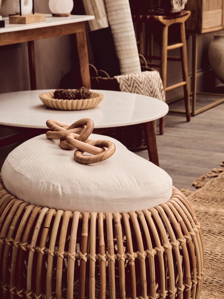 Orsina Cato Natural Wood Five Link Chain – Handcrafted Table Decor