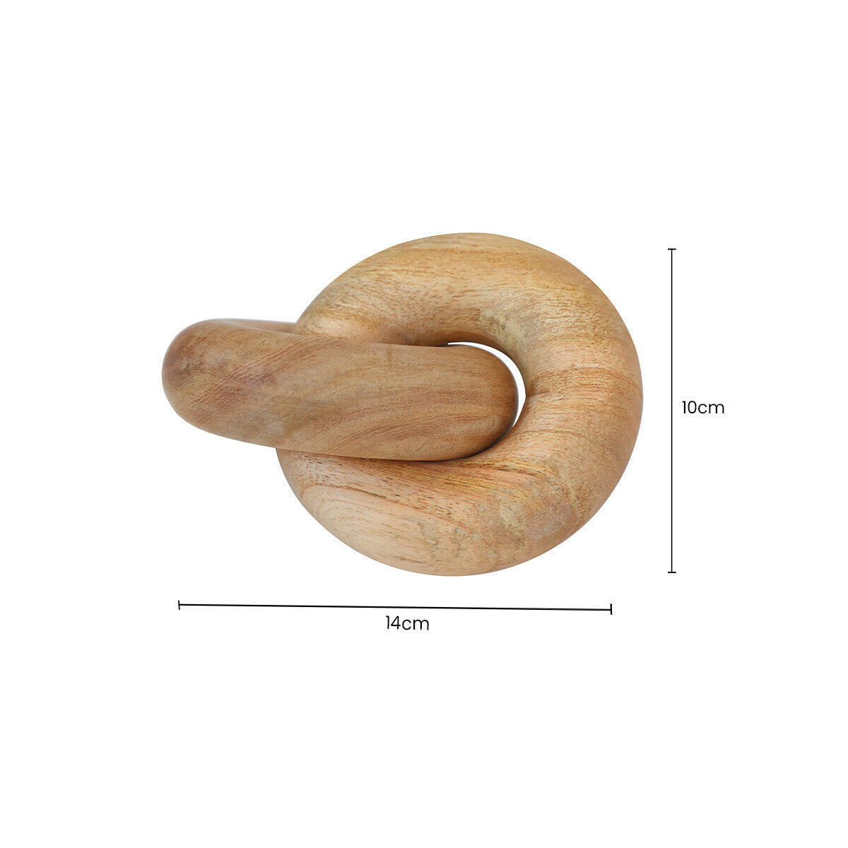 Orsina Cato Natural Wood Small Knot Decor – Minimalist Sculptural Accent