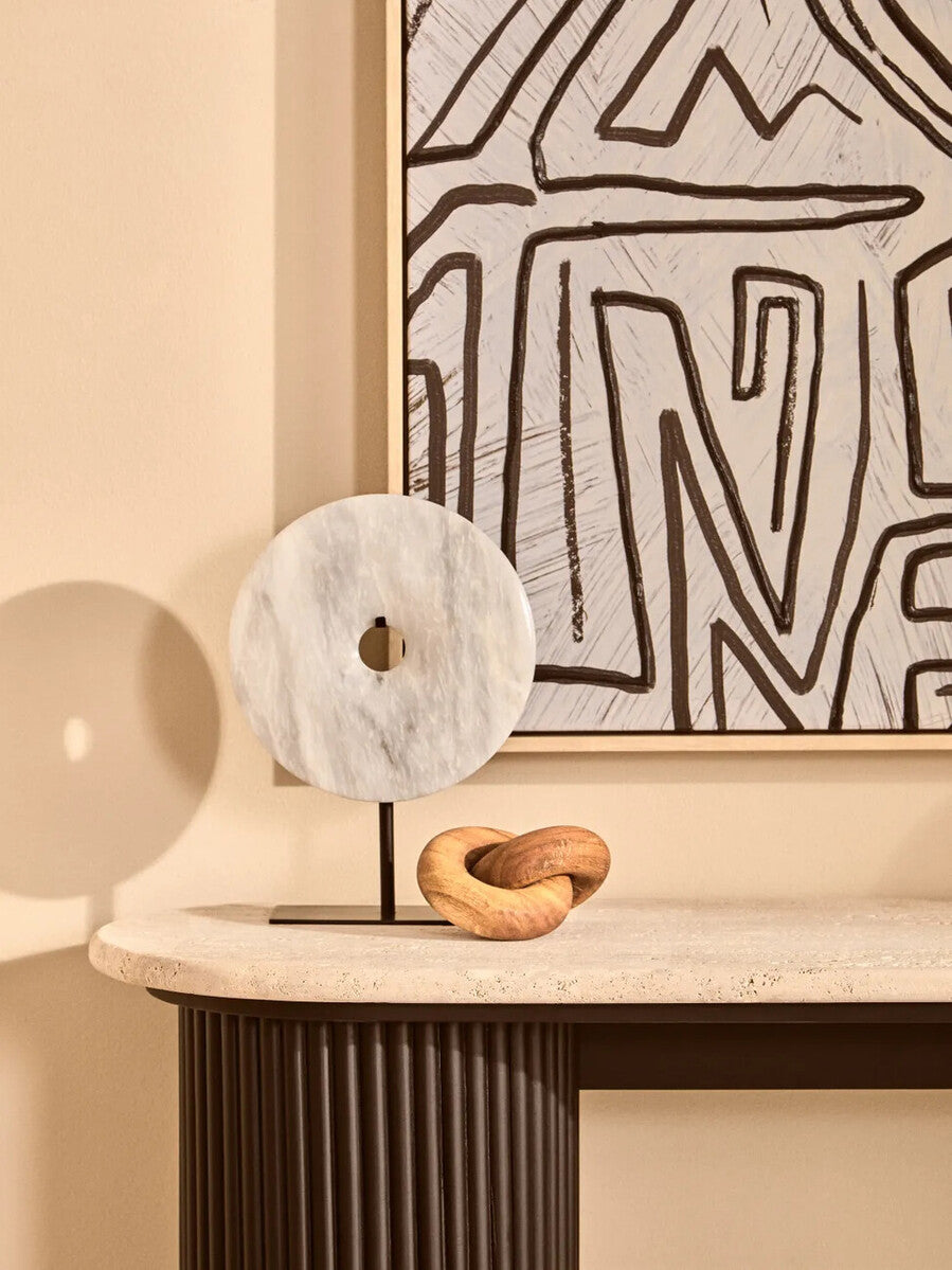 Orsina Cato Natural Wood Small Knot Decor – Minimalist Sculptural Accent