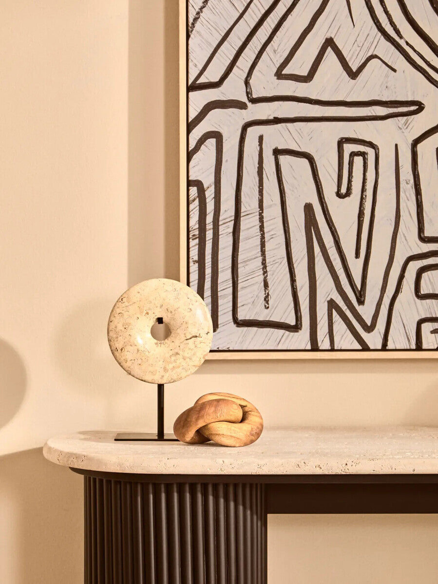 Orsina Cato Natural Wood Small Knot Decor – Minimalist Sculptural Accent