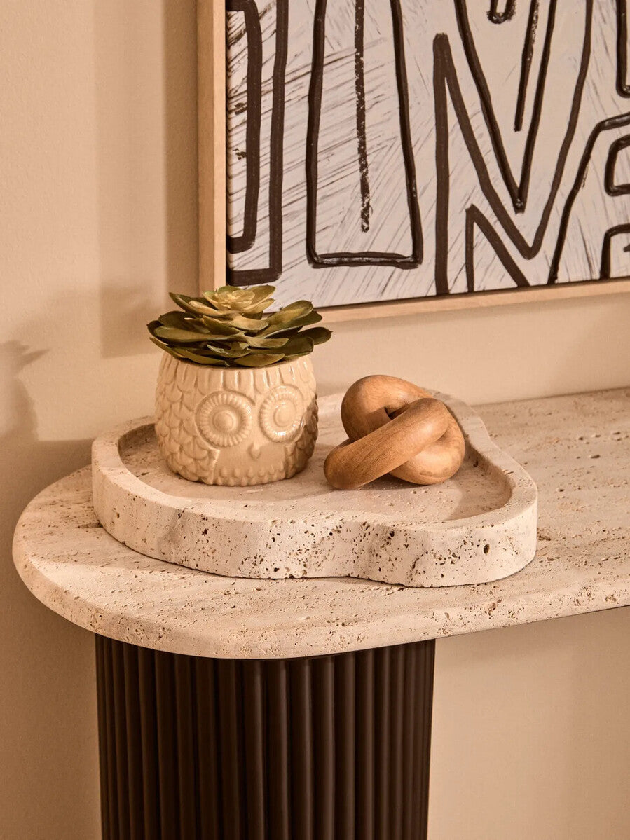 Orsina Cato Natural Wood Small Knot Decor – Minimalist Sculptural Accent