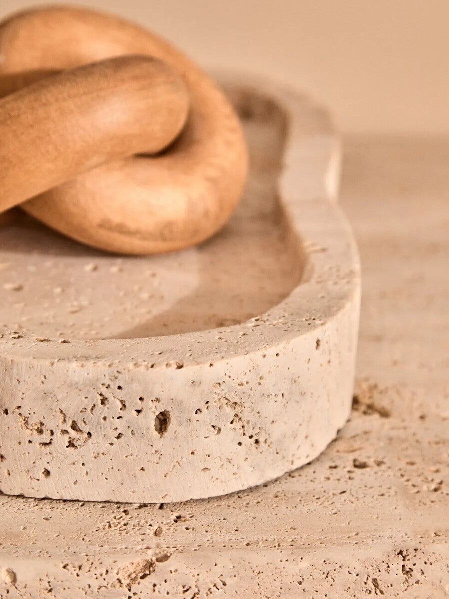 Orsina Cato Natural Wood Small Knot Decor – Minimalist Sculptural Accent