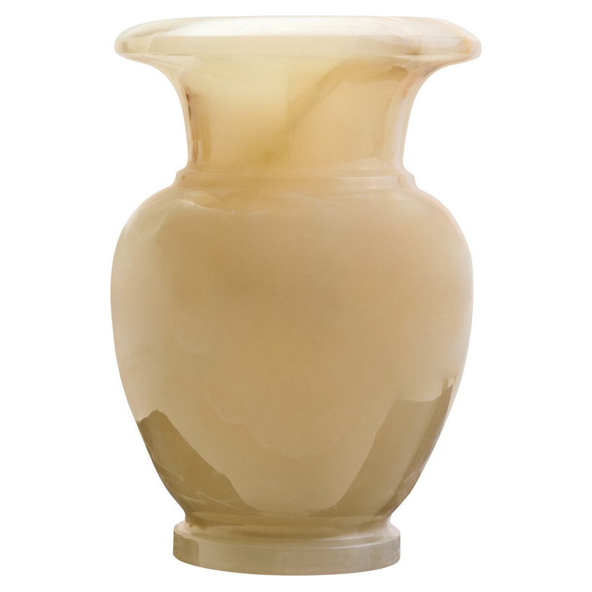 Orsina Oleena Onyx Vase – Polished Natural Stone Sculptural Vessel