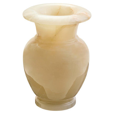 Orsina Oleena Onyx Vase – Polished Natural Stone Sculptural Vessel