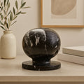 Orsina Zoro Black and White Veined Marble Ball Sculpture – 4 Inch