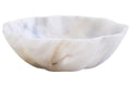 Orsina Zoro Small White Marble Scalloped Bowl | Decorative Catchall