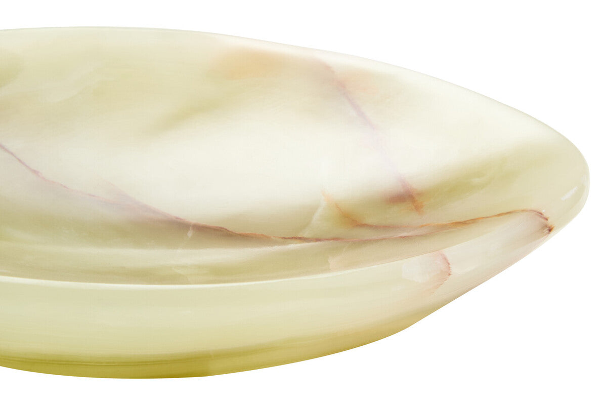 Orsina Oleena Onyx Oval Decorative Dish – Handcrafted Natural Stone