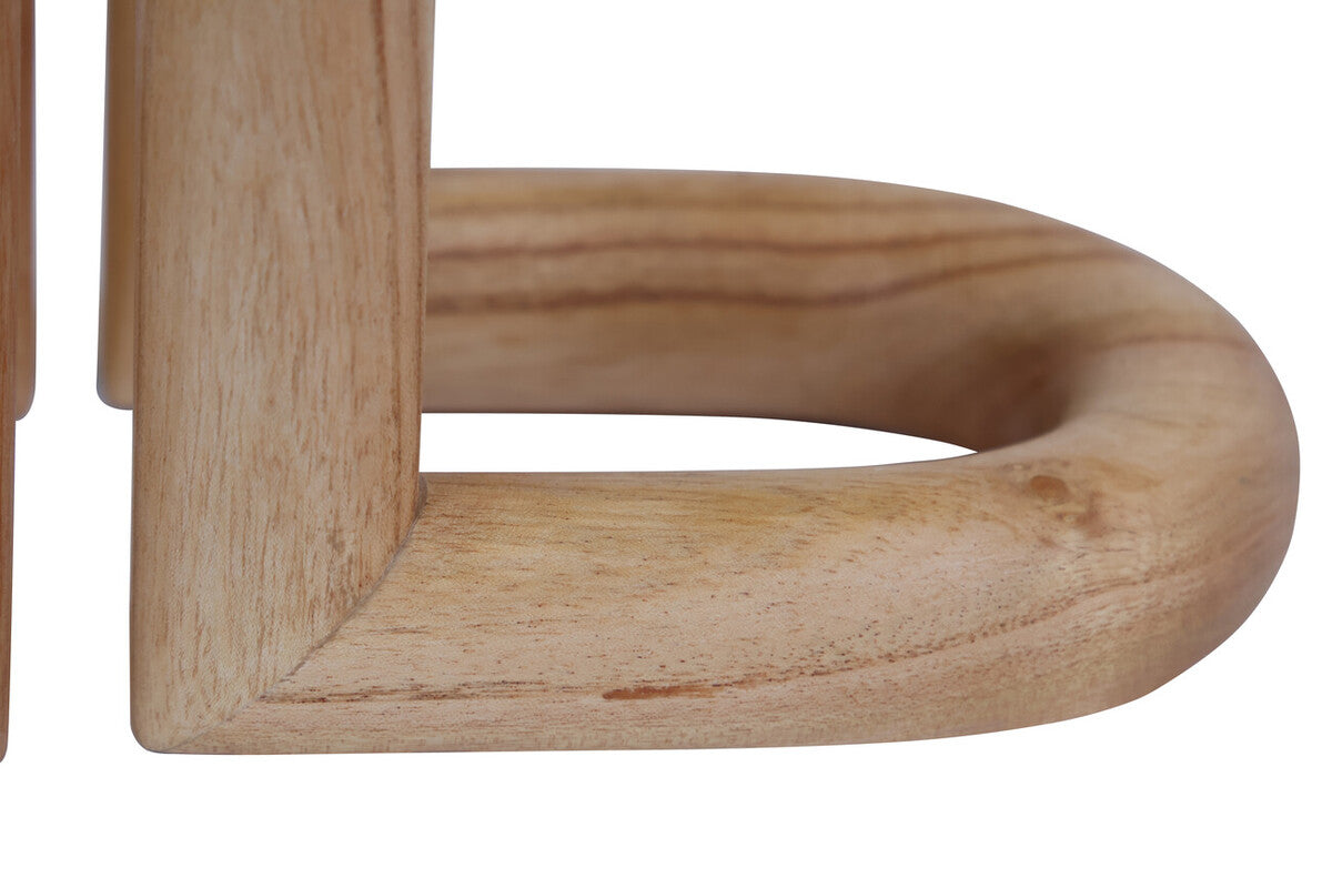 Orsina Arlo Natural Wood Bookends | Modern Wooden Bookend Set of 2