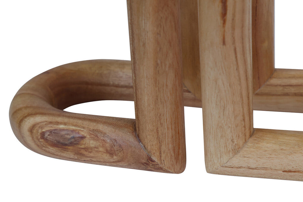 Orsina Arlo Natural Wood Bookends | Modern Wooden Bookend Set of 2