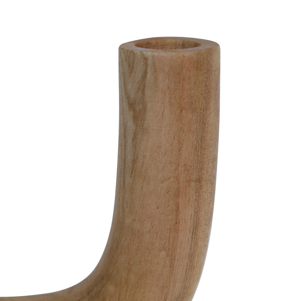 Orsina Arlo Natural Wood Candle Holder – Modern Minimalist Decor