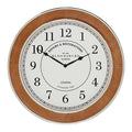 Orsina Churchill Large Wall Clock – Tan Genuine Leather & Steel