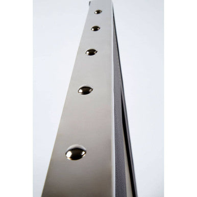 Orsina Kensington Square Wall Clock – Black Leather Effect & Glass