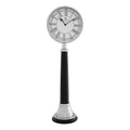 Orsina Kensington Townhouse Large Table Clock – Black and Silver