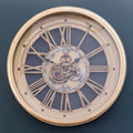 Orsina Cassop Wall Clock – Antique Gold Neoclassical Roman Numeral Clock