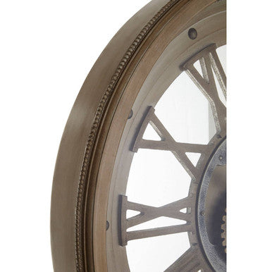 Orsina Cassop Wall Clock – Antique Gold Neoclassical Roman Numeral Clock