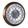 Orsina Cayton Industrial Wall Clock – Antique Gold Steampunk Design
