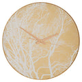 Orsina Celina Gold Branch Wall Clock – Nature Inspired Glass Decor