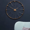 Orsina Beauly Gold Round Wall Clock – Minimalist Metal Ring Design