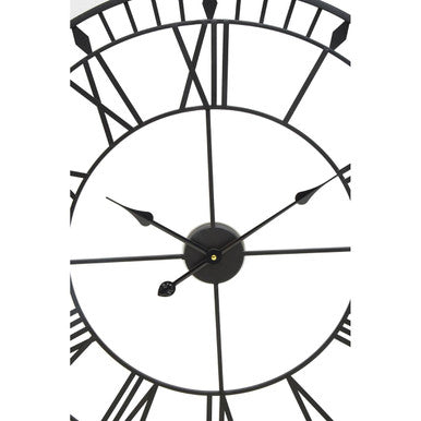 Orsina Genova Large LED Wall Clock – Modern Black and White Decor