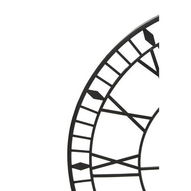 Orsina Genova Large LED Wall Clock – Modern Black and White Decor