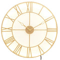 Orsina Genova Small LED Wall Clock – Gold and White Modern Decor