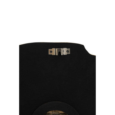 Orsina Celina Black and Gold Agate Effect Wall Clock | Quartz Movement