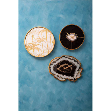 Orsina Celina Botanical Wall Clock – Minimalist Quartz Floral Decor