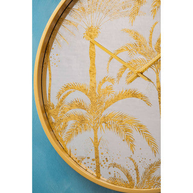 Orsina Celina Botanical Wall Clock – Minimalist Quartz Floral Decor