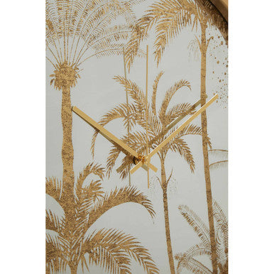 Orsina Celina Botanical Wall Clock – Minimalist Quartz Floral Decor