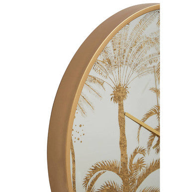 Orsina Celina Botanical Wall Clock – Minimalist Quartz Floral Decor