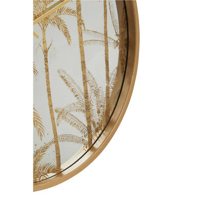 Orsina Celina Botanical Wall Clock – Minimalist Quartz Floral Decor