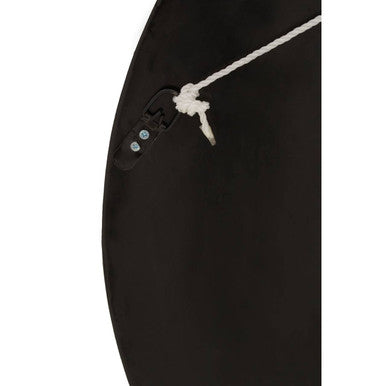 Orsina Palu Shell Wall Clock – Black and Natural Mosaic Inlay