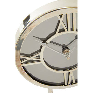 Orsina Mateo White Marble Mantel Clock – Modern Tabletop Timepiece