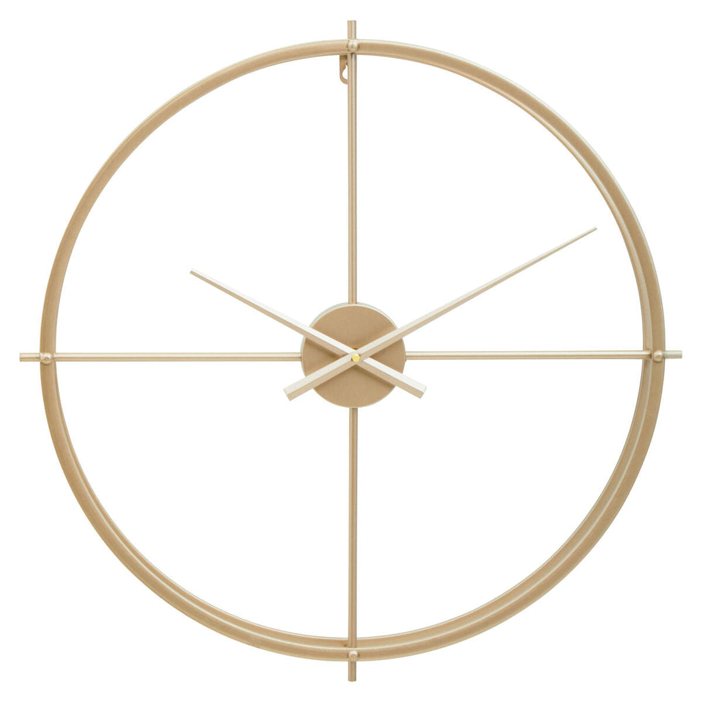 Orsina Kent Large Gold Wall Clock – Minimalist Metal Open Ring Design