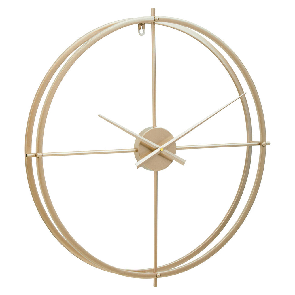 Orsina Kent Large Gold Wall Clock – Minimalist Metal Open Ring Design