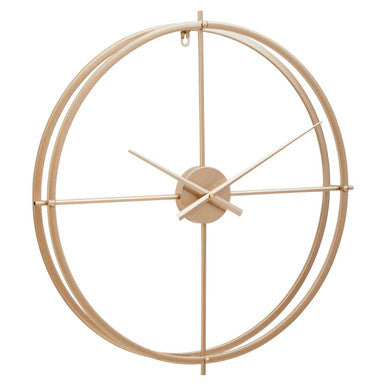 Orsina Kent Large Gold Wall Clock – Minimalist Metal Open Ring Design