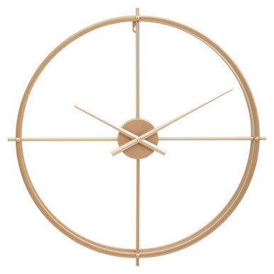 Orsina Kent Large Gold Wall Clock – Minimalist Metal Open Ring Design
