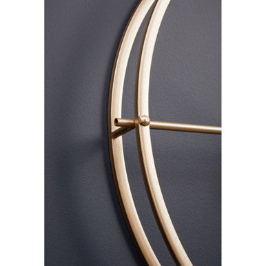 Orsina Kent Large Gold Wall Clock – Minimalist Metal Open Ring Design