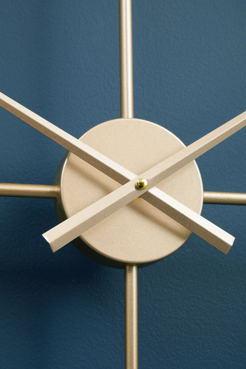 Orsina Kent Large Gold Wall Clock – Minimalist Metal Open Ring Design