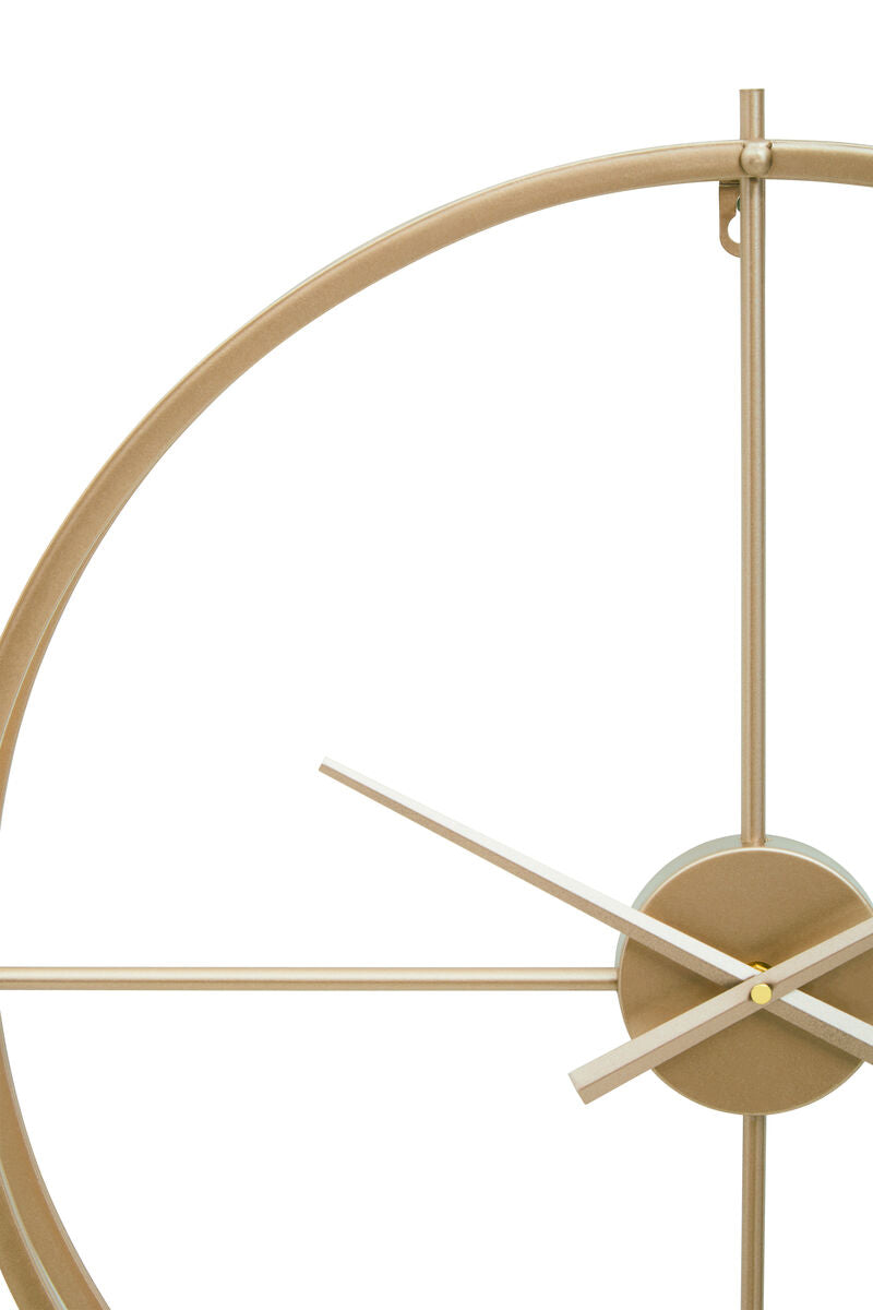 Orsina Kent Large Gold Wall Clock – Minimalist Metal Open Ring Design